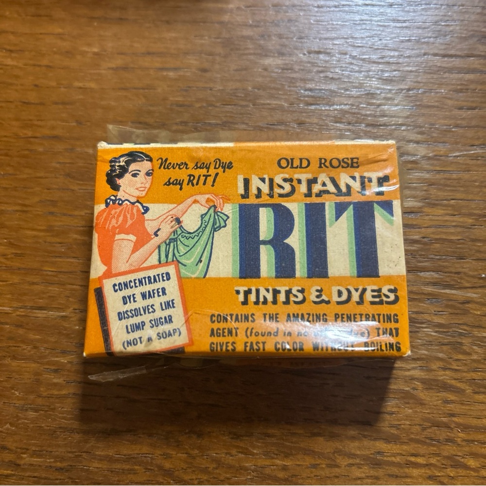 Instant Rit Dye Unused Vintage
